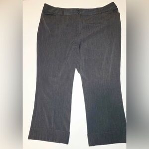 Lane Bryant Lot- 2 black and gray Wide-Leg Dress Pants Ladies plus size 26 avg